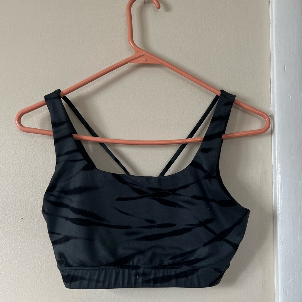 Tiger grey sports bra